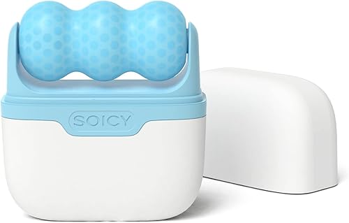 Hanmier Rodillo de hielo para cara, rodillo de cara de hielo, herramientas de terapia de frío, rodillo de hielo facial frío para hinchazón ocular,