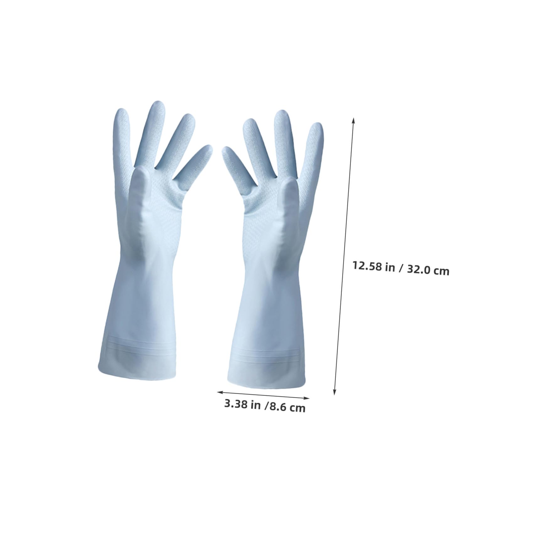 ORFOFE 6 Paia Guanti di Pulizia Riutilizzabili Guanti Impermeabili Riutilizzabili PVC
