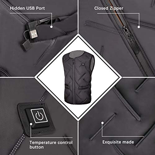 Buy Heated Vest Electric Warm Vests Body Warmer with Temperature
