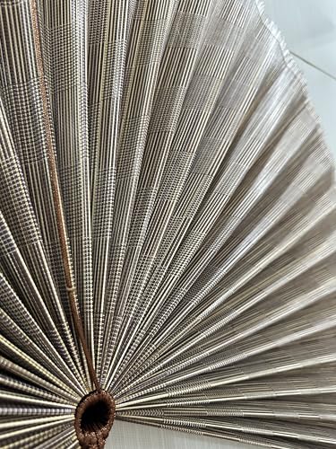 Madeterra S TT24 Decorative Folding Fans, Bamboo Fan Large Bamboo Fan Wall Art Hanging Decor Folding Fan 41 X 27.5 Inch thumb #4