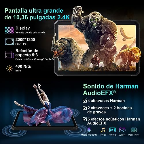 Tablet rugerizada Blackview de 10.36 pulgadas para trabajar en condiciones extremas 6