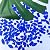 LITMIND Transparent Sapphire Blue Stained Glass Mosaic Tiles - 240 Pieces in 5 Shapes (Rectangle, Triangle, Rhombus, Square, Leaf) for Crafts & Mosaic Projects