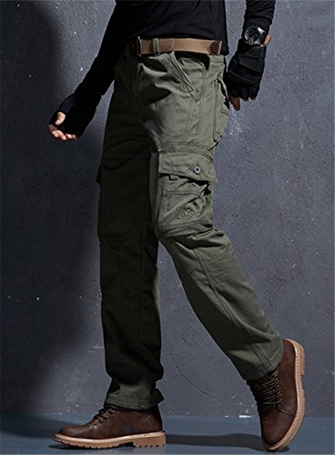 Yollmart Men's Cargo Pants Wild Camo Hunting Combat Trousers Outdoor Pants3