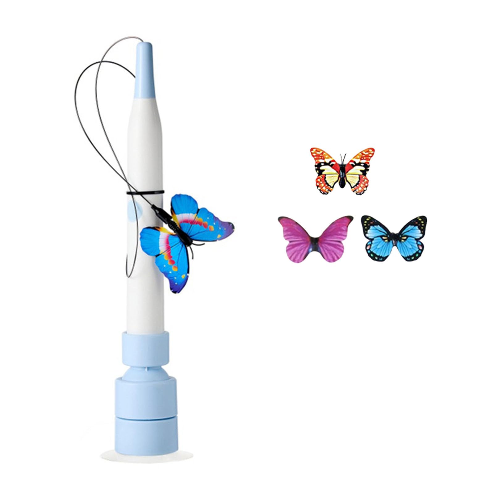 EcoGleam Electric Cat Teaser Toy for Pet Training Exercising & Playing(Blue Rechargeable)