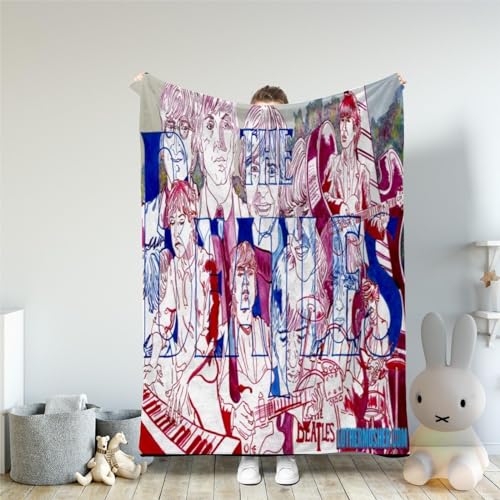 CHEWYZ Couvertures Polaires en Flanelle 3D The Beatles,Impression 3D,couvertures Populaires,Douces,Confortables,Chaudes et moelleuses,Automne/Hiver,Couverture Chaude et épaisse (180x200cm) - Les Beatles, Paul McCartney, John Lennon, RIngo Starr, George Harrison CHEWYZ Couvertures Polaires en Flanelle 3D The Beatles,Impression 3D,couvertures Populaires,Douces,Confortables,Chaudes et moelleuses,Automne/Hiver,Couverture Chaude et épaisse (180x200cm)