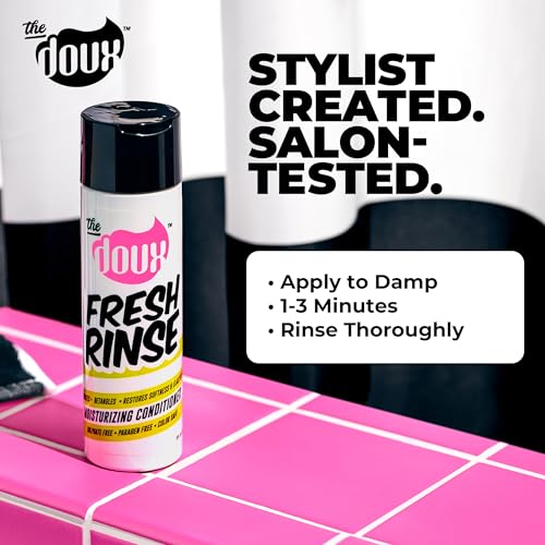 The Doux FRESH RINSE Moisturizing Conditioner for Curly Hair – Hydrating Formula with Shea Butter, Sea Silk & Aloe – Sulfate-Free, Paraben-Free Conditioner for Women, Natural Curls, and Textured Hair - Image 3