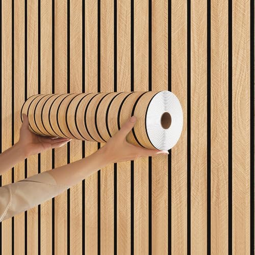 ANBILILA Papier Peint Adhésif Bois Rustique 3D 40x300cm,Effet Planche,Autocollant Mural Imperméable pour Salon,Cuisine,Meuble,Rénovation,Chambre,Salle de...