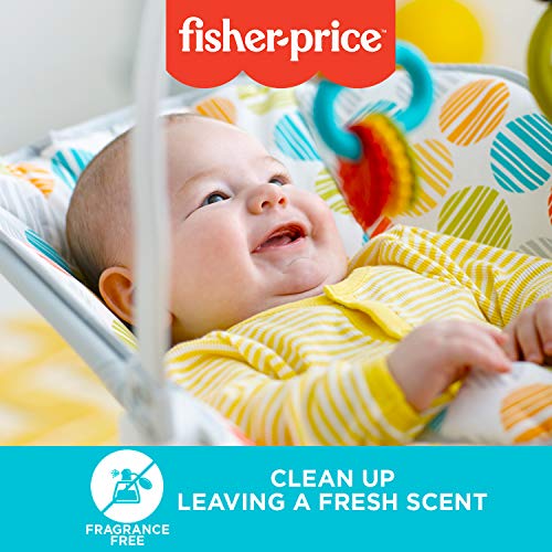 Fisher Price Baby Wipes Unscented, Hypoallergenic, Water Baby Diaper Wipes For Newborn And Sensitive Skin - Resealable Top - 80 Count (Pack Of 6) - 480 Wipes #TOP2