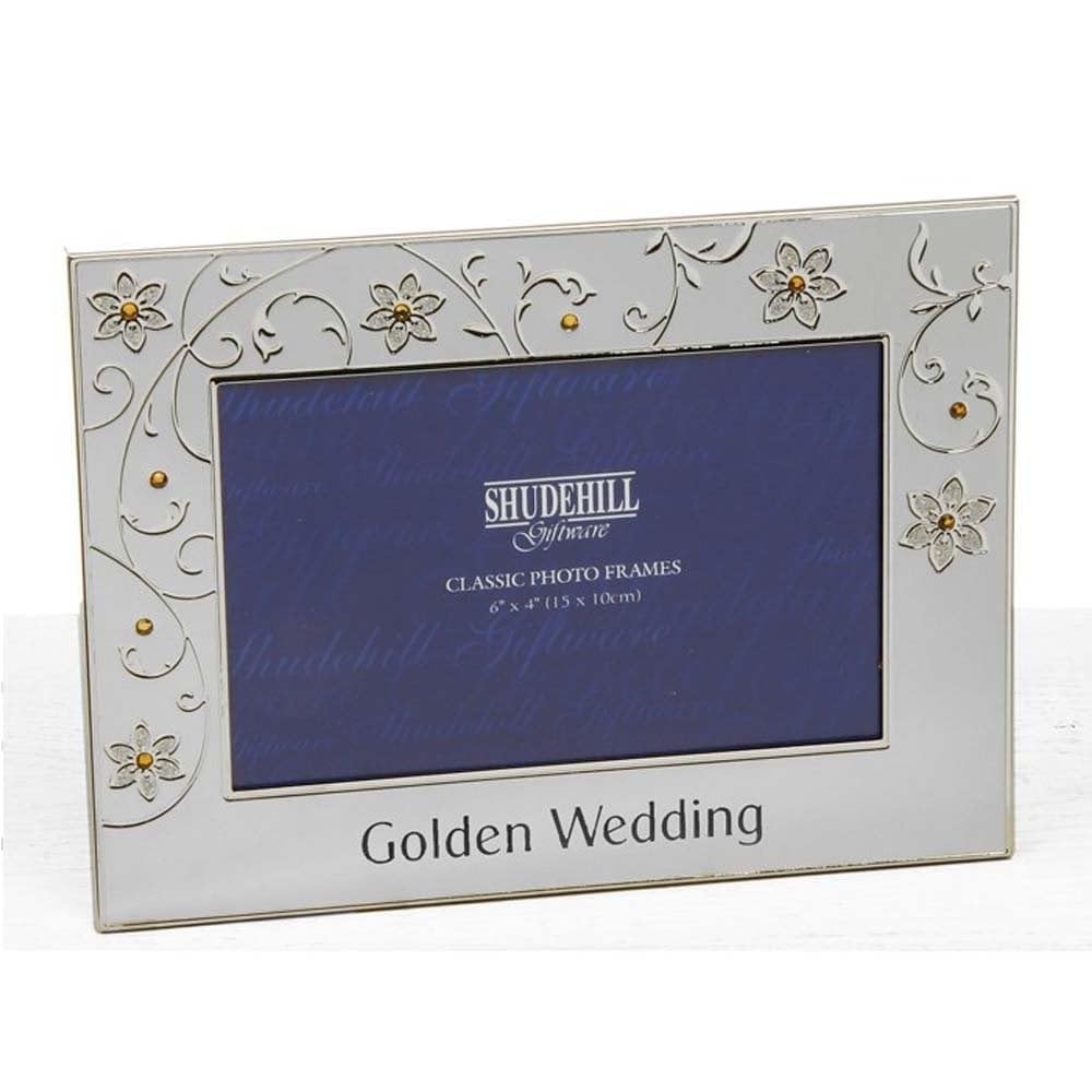 Shudehill Giftware Silver Golden Wedding Frame