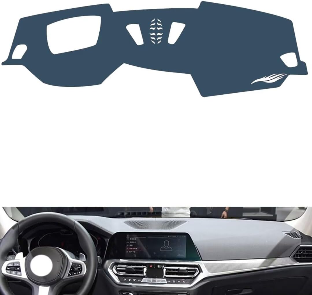 leather dash cover Compatible with BMW 4 series (HUD 2021-2022，dash mat dashboard cover-Sun protection