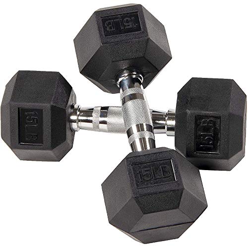 Fitvids Rubber Coated Hex Dumbbell Set with Storage Rack, 100/150/200/550 LB Hand Weight Set with Anti-Slip Grip for Home Gym