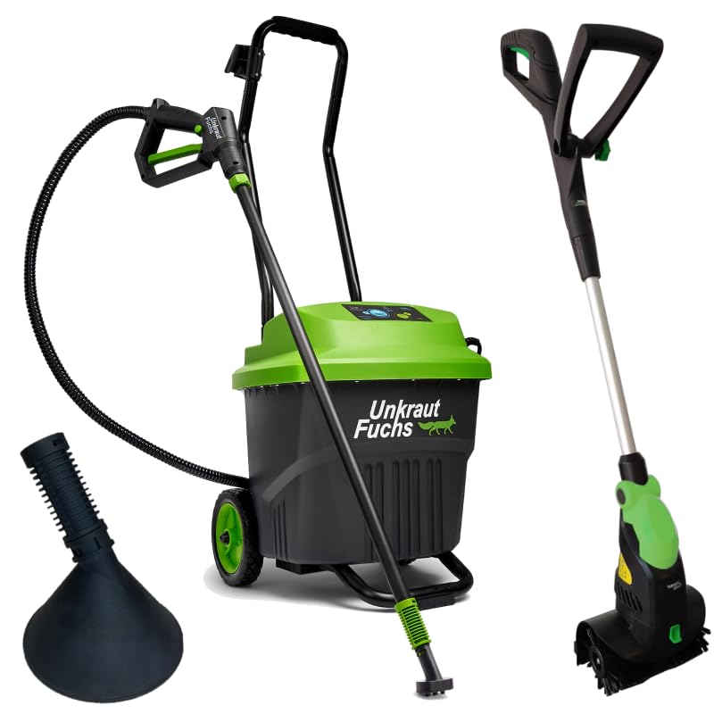 diserbante con acqua calda – 100% ecologico, dente di leone, orto, aiuola, ciottoli | diserbante elettrico senza fiamma e gas (+ pulitore a vapore) | erbacce volpe (dreamteam)
