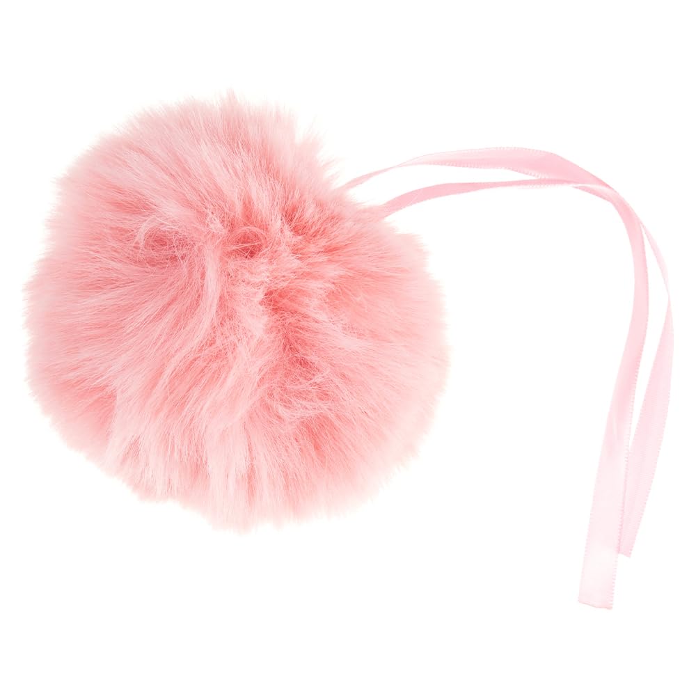 Crafty Capers Baby Pink | Giant 11cm Faux Fur Pom Pom | Gift Wrap, Home Decor & Crafts