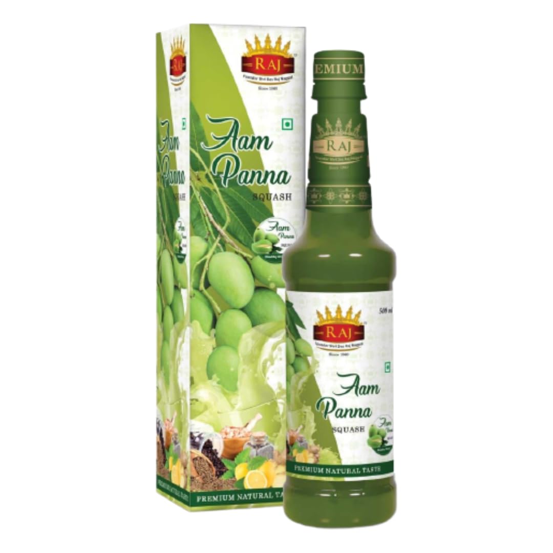 Raj Specials Aam Panna Fruit Syrup Sharbat Instant Refreshing Drink For Summer (Mix with Water or Soda) | Summer Drinks Syrup or Sharbat | Kids Favourite Drink | Mango Panna Sharbat – 500ml (B0CFQRWJGB) Amazon Price History, Amazon Price Tracker