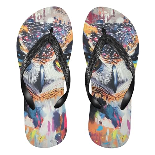 Owl Flip Flop Beach Summer Casual Sandal for Women & Men Shower Shoes 20861784