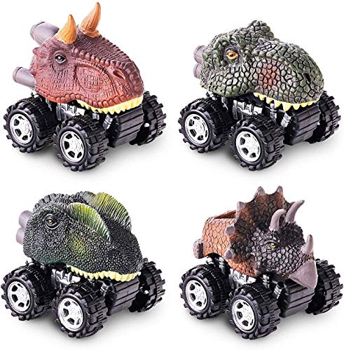 Pull Back Dinosaur Toys for 2 3 4 5 Year Old Boys
