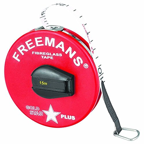 Freemans Gold Star Plus - Fibre Glass - Plastika - Measuring Tape 15 Meter