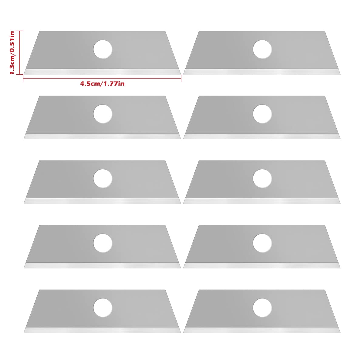 FUYGRCJ- 10Pcs Handheld Stripper Blade Manual Stripping Machine Blade Sturdy Sharp Versatile Wire Stripper Tool Cutter Durable Portable Stripper Cutter Wire Cable Cutter for Cutting(10PCS)