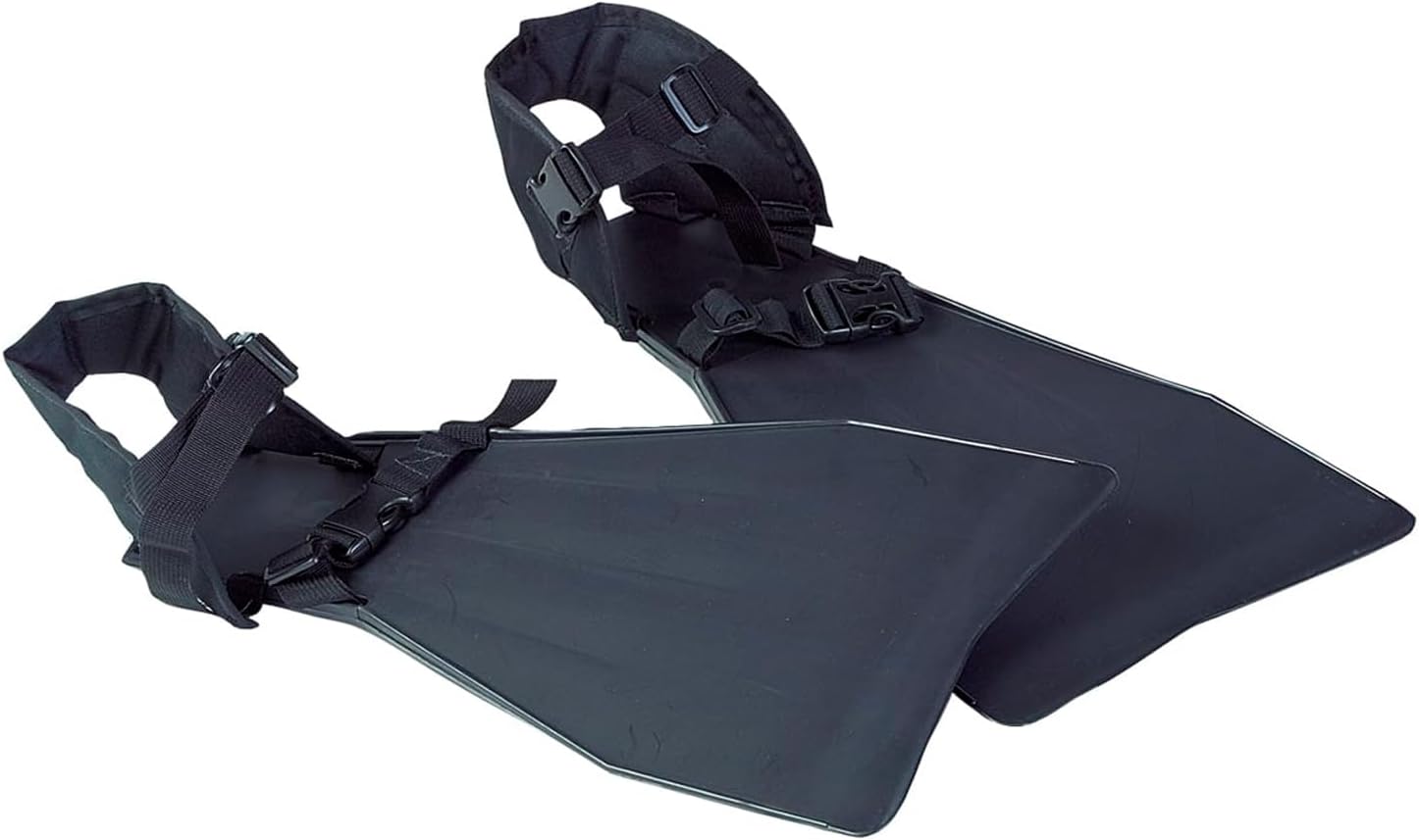 Backpack Fins - Lightweight Durable Adjustable Easy Step-in Backcountry Angling Fishing Float Tube Navigation Wading Boots/Water Shoes Fins, One Size Fits All