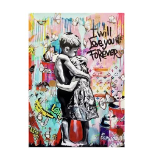 Toile imprimée pop art abstrait finition canvas de qualité supérieure 70x110cm