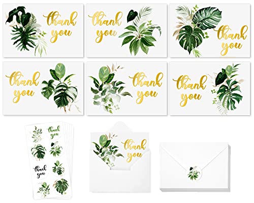 Cartes de remerciement d'été tropicales pour partager vos souvenirs de mariage