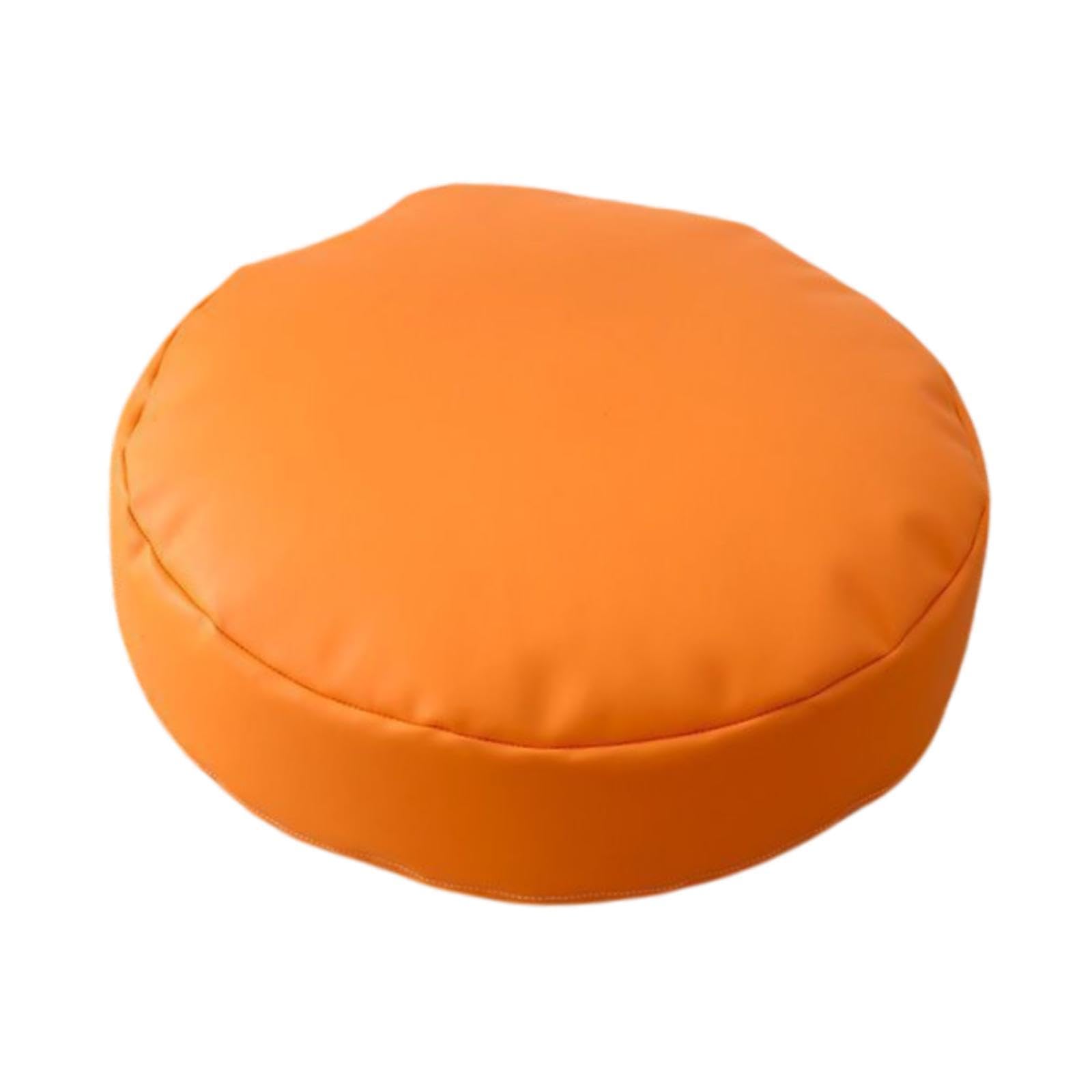 Round Floor Cushion 40cm Soft Floor Pillow for Office Bay Window Living Room Orange-image-23