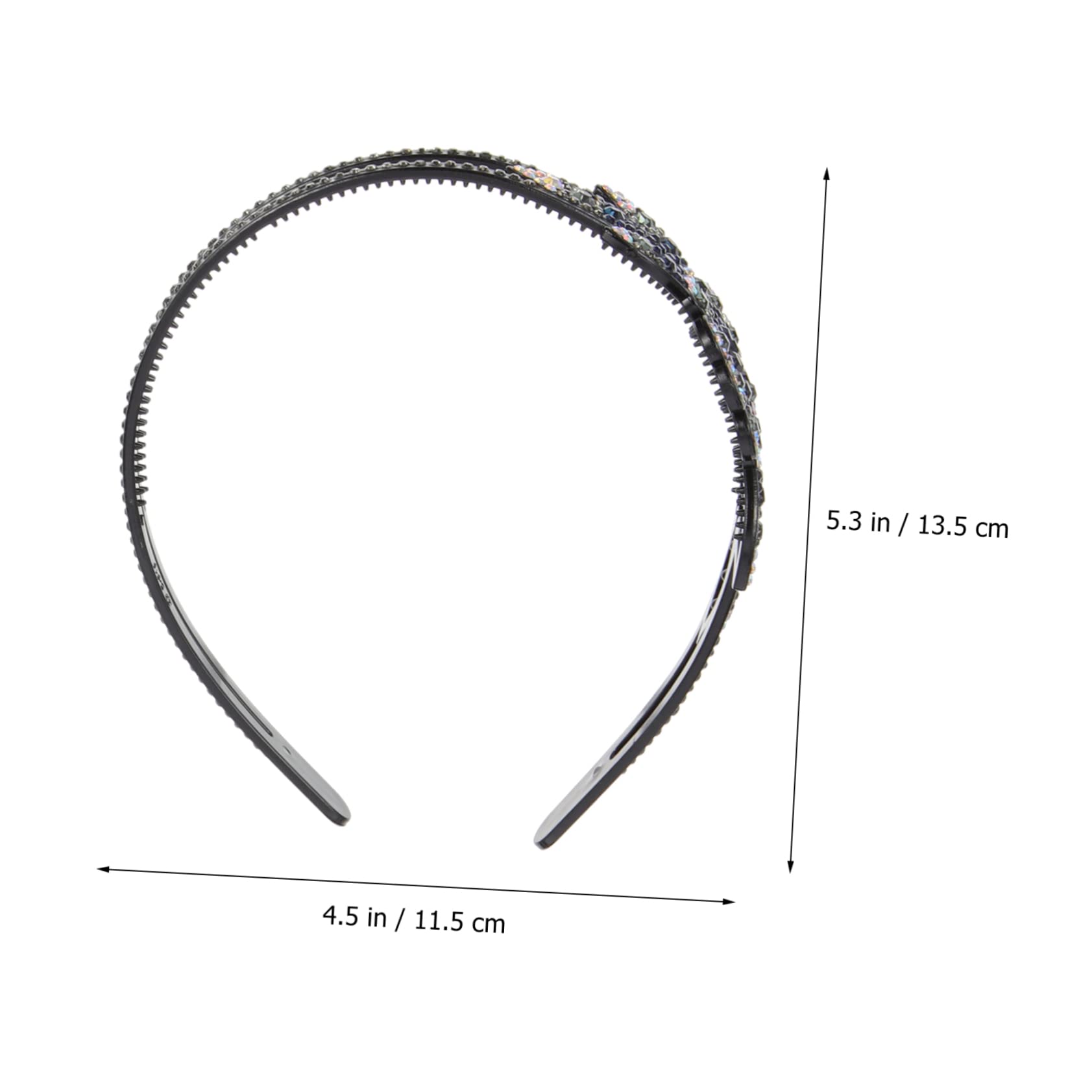 minkissy 12piezas Diadema De Flores Con Piedras Brillantes Antideslizante Para Mujeres Accesorio De Cabello Para Fiestas y Eventos Especiales