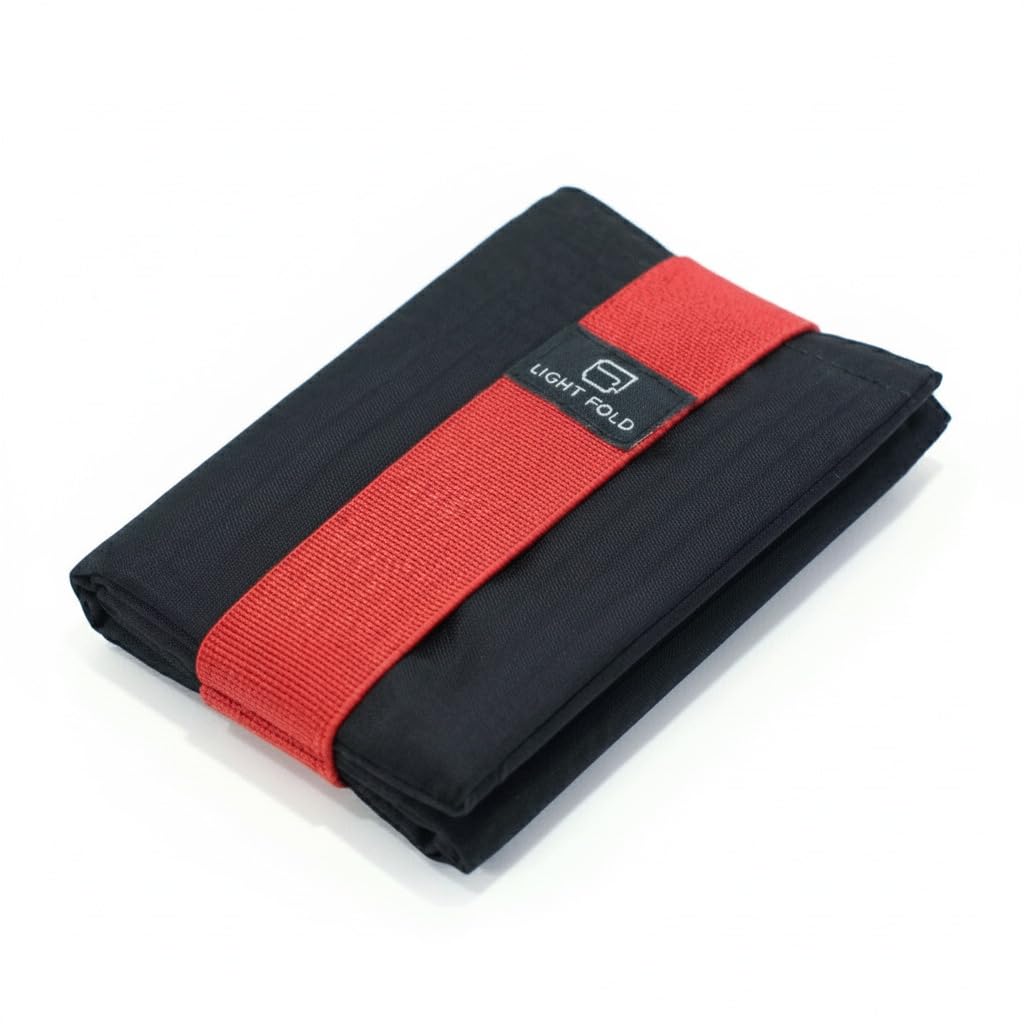 LIGHT FOLD Slim Wallet for Men with RFID Blocking - Minimalist Slim Wallet with Thin, Durable Style & Data Protection - Multiple Pockets for 12 Cards & Cash, Small Wallet Without the Bulk