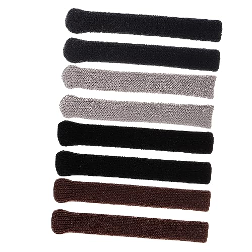 IWOWHERO 4Pairs Eyeglass Ear Cushions Slip Temple Tips for Glasses High Elasticity Knit Covers Fit for Eyewear Includes