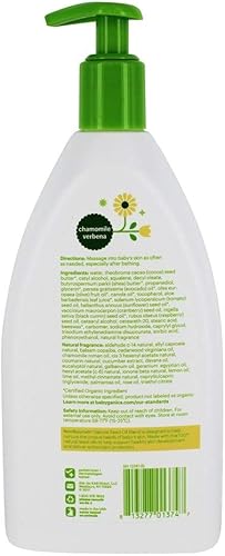 Miniatura 2 de Babyganics Loción diaria hidratante extra suave, verbena de manzanilla, 17 onzas líquidas (17.0 fl oz)