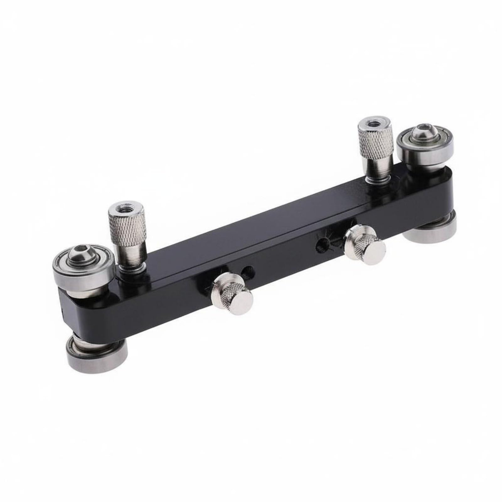 F Fityle Accesorio de Precisión para Lijar Cejuelas y Puentes con Base Plana y Cojinetes Suave de Construcción Robusta Adecuado para Instrumentos de Cuerda y Mantenimiento de Guitarras , Negro