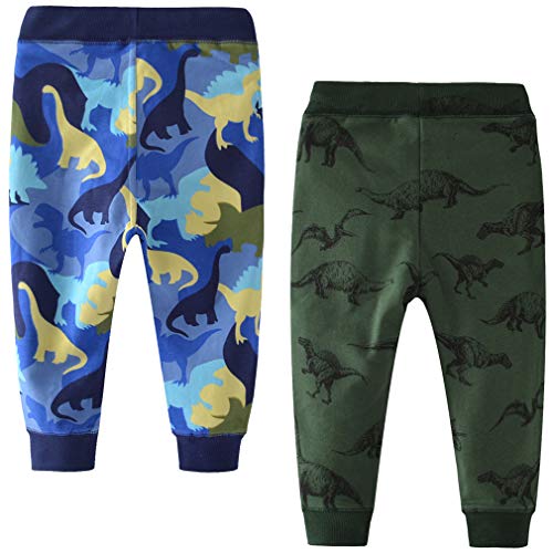 Image of Little Boys Jogger Pants Toddler Boys' Drawstring Elastic Waist Cotton Casual Sweatpants 1PC / 2 PCS Set