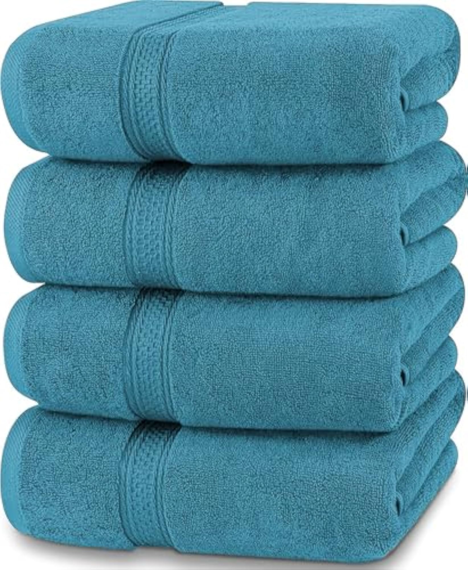 Ultra Soft 4 Piece Bath Towel Set, 100% Cotton