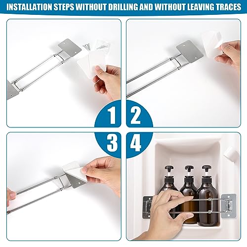 SAVITA 2pz Camper Barra Portaoggetti Angolo Bagno