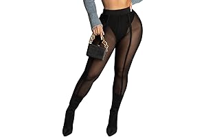 Unleash Your Seductive Essence with Sheer Mesh Leggings