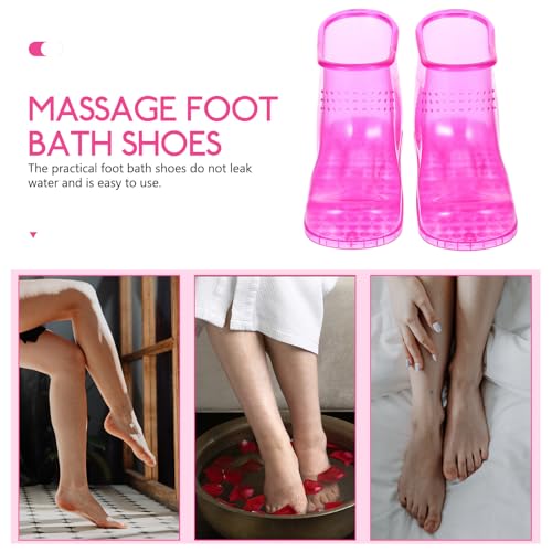 Chaussures de trempage spa pour pieds fuchsia taille 45