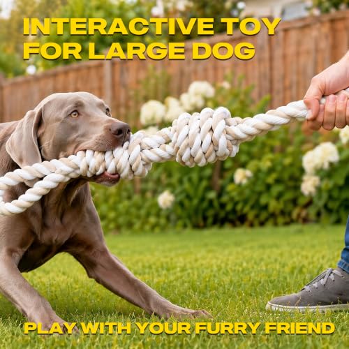 Image of Fida Dog Rope Toys for Aggressive Chewers, Tug Toys for Large Medium Dogs