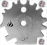 Best Premium Stainless Steel BBQ Grill Scraper - Safer Than A Wire Brush for Cleaning Your Barbecue...