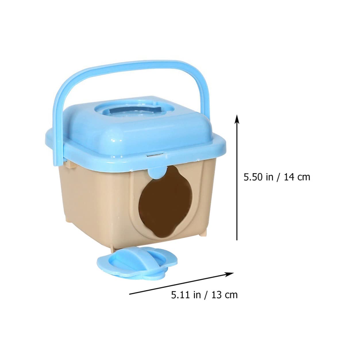 Abaodam Portable Hamster Cage Small Pets Carrying Case Durable Travel Carrier for Hamsters Gerbils and Mice for Outings and Travel Random Color