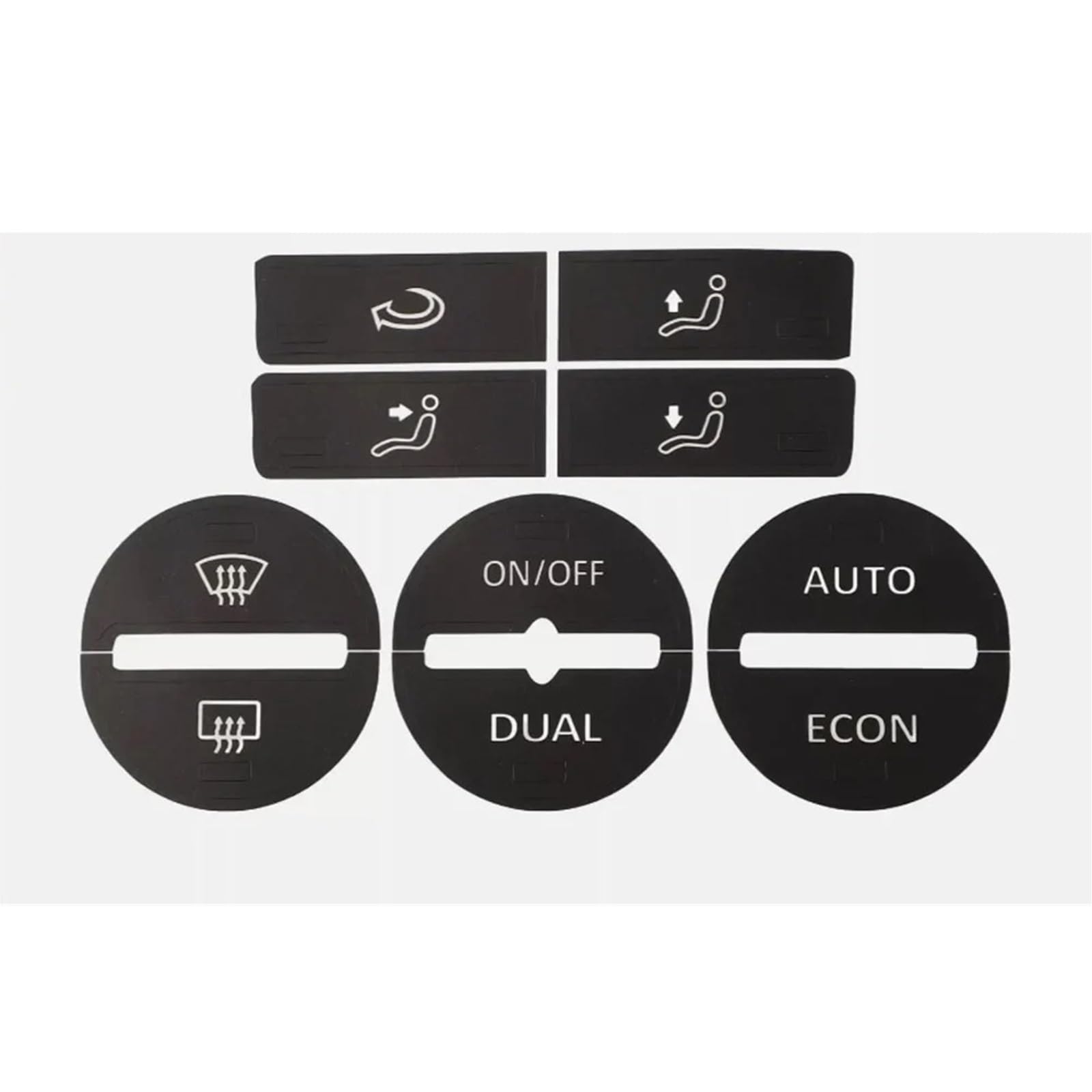 Dash Button Stickers Compatible with VW for Golf for MK5 2004-2008 Car Center Console AC Climate Control Button Worn Repair Kit Decals Stickers