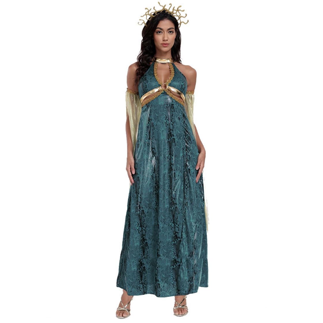 LANGWEI Costume di Halloween Sexy Dell'antica Dea Greca Egizia Medusa Cosplay Performance Costume