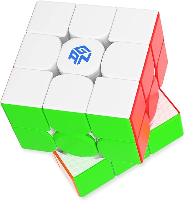 GAN 11 Air, 3x3 Speed Puzzle Cube Gans Puzzle Magic Cube Toy No Magnets Stickerless Cube Frosted Surface(Primary Internal)