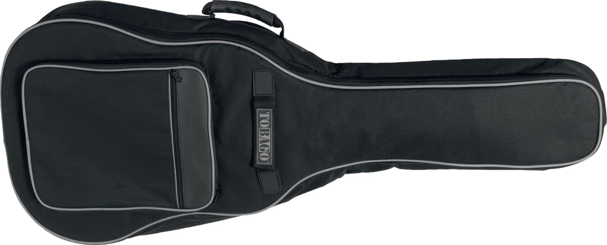 TOBAGO Housse 35 Soft Case Guitare Elettrique, Polyester, Poche frontale, Noir