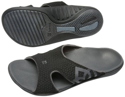 Spenco Polysorb Total Support Kholo Sandals, Black/Black, Women's 10