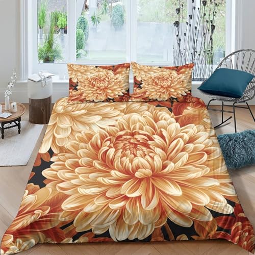Parure de lit 3D effet king size en microfibre résistante avec fermeture éclair invisible durable - 4