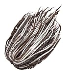 Dreadlocks aus Merinowolle, Double-Ended, Hellbraun/blond, Set mit 40 Strähnen, Gesamtlänge 100–110 cm, getragen 50–55 cm (80 sichtbar)