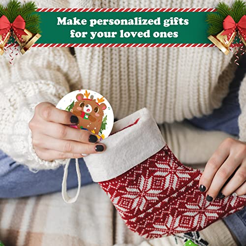 Ceramic Sublimation Ornaments Blank Christmas Personalized Ornament 5 Pcs 3.5 Inch Round White Bulk Diy Chritsmas Tree Decoration #TOP5
