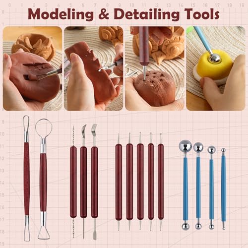48PCS Pottery Tools Kit