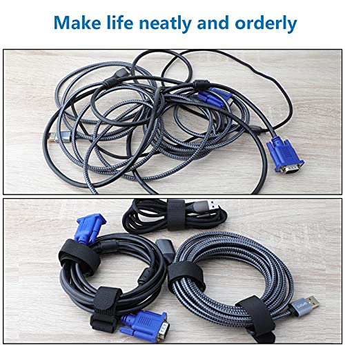 Pasow Adjustable Cable Ties Organizer Fastener With Plastic Buckle (8Inch Pack Of 25) #TOP1