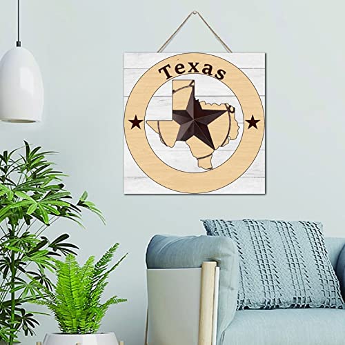Panneau décoratif en bois rustique Texas 30 cm pour salon et maison